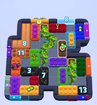 Color Block Jam level 1561: screenshot of the board