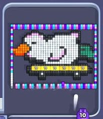 Pixel Flow уровень 212: скриншот поля