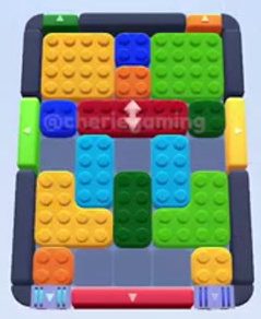 Color Block Jam Level 539 / 989 / 1662: Screenshot des Spielfelds