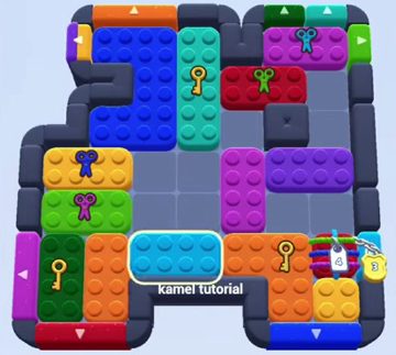 Color Block Jam Level 1482 / 1486 / 1479 / 1488: Screenshot des Spielfelds