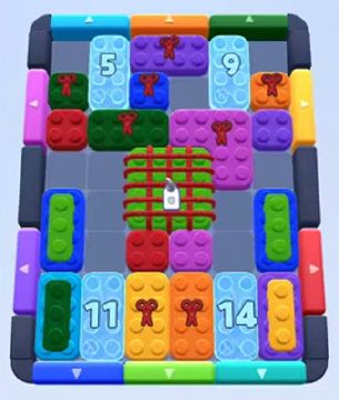 Color Block Jam 레벨 191 / 579 / 1029: 보드 스크린샷