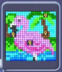 Pixel Flow Level 42: Screenshot des Spielfelds