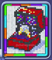 Pixel Flow level 1374: screenshot of the board