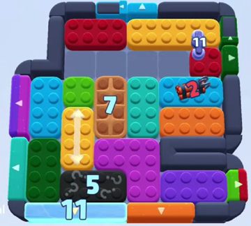 Color Block Jam level 960: screenshot of the board