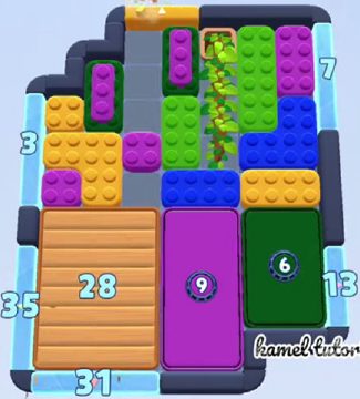 Color Block Jam 1604 / 1605 / 1663 / 2595. bölüm: tahtanın ekran görüntüsü