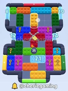 Color Block Jam Level 1182: Screenshot des Spielfelds