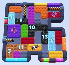 Color Block Jam Level 1301 / 1317 / 2224: Screenshot des Spielfelds