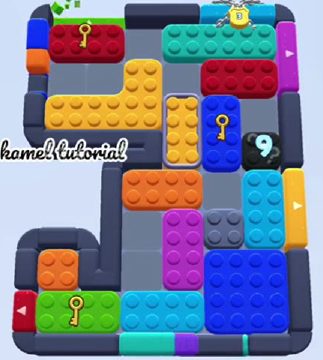 Color Block Jam level 1659: screenshot of the board