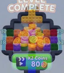 Color Block Jam Level: Screenshot des Spielfelds