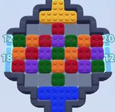Color Block Jam level 28: screenshot of the board
