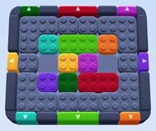 Color Block Jam Level: Screenshot des Spielfelds