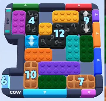 Color Block Jam 932. bölüm: tahtanın ekran görüntüsü