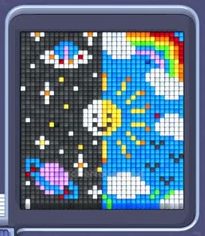 Pixel Flow уровень 309: скриншот поля