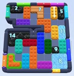 Color Block Jam 레벨 1352 / 1398 / 2306: 보드 스크린샷