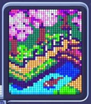 Pixel Flow fase 1783: print do tabuleiro