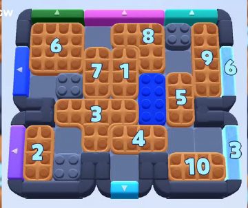 Color Block Jam Level 987 / 1892: Screenshot des Spielfelds