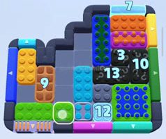 Color Block Jam Level: Screenshot des Spielfelds