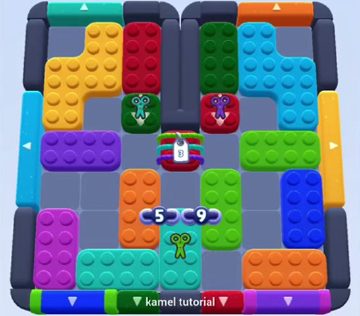 Color Block Jam level 735 / 727: screenshot of the board