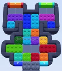 Color Block Jam Level 465 / 859: Screenshot des Spielfelds