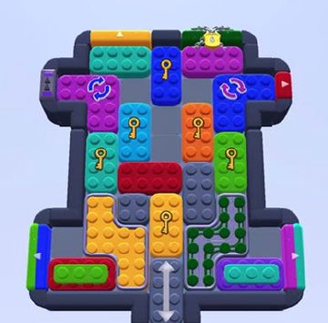 Color Block Jam level 1261 / 1264: screenshot of the board