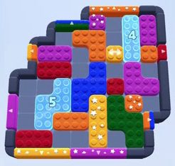 Color Block Jam Level: Screenshot des Spielfelds