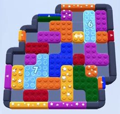 Color Block Jam Level 1669 / 2659: Screenshot des Spielfelds