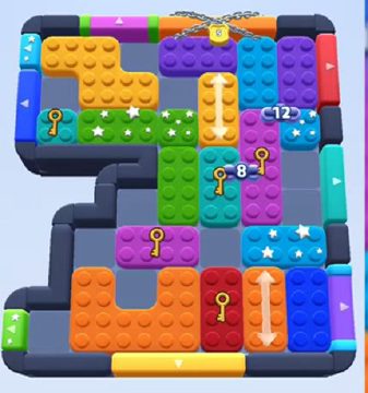 Color Block Jam level 758 / 779: screenshot of the board