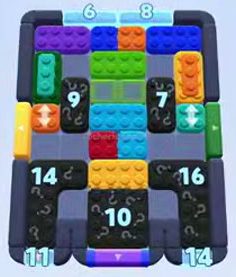 Color Block Jam fase 1256 / 1260 / 1262 / 1253 / 2183: print do tabuleiro