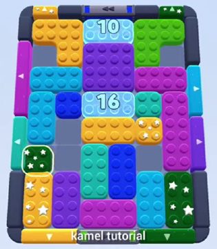 Color Block Jam ステージ 395 / 789 / 1289：盤面のスクリーンショット