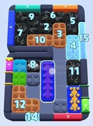 Color Block Jam level 1158 / 2062: screenshot of the board