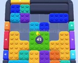 Color Block Jam level 154: screenshot of the board