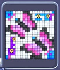 Pixel Flow Level 41: Screenshot des Spielfelds
