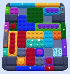Color Block Jam Level: Screenshot des Spielfelds