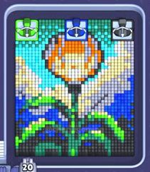 Pixel Flow level 1536: screenshot of the board