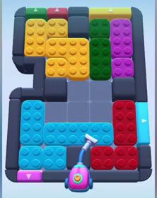 Color Block Jam Level: Screenshot des Spielfelds