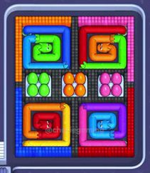 Pixel Flow Level 1192: Screenshot des Spielfelds