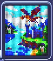 Pixel Flow fase 1763: print do tabuleiro