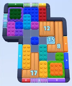 Color Block Jam 레벨 288 / 420 / 676: 보드 스크린샷