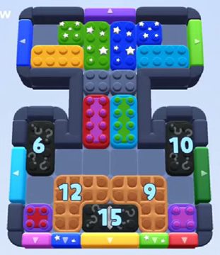 Color Block Jam Level 1090 / 1944: Screenshot des Spielfelds