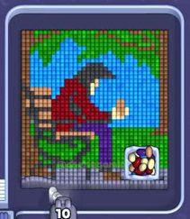 Pixel Flow level 1279: screenshot of the board