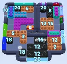 Color Block Jam level 1640 / 2551: screenshot of the board