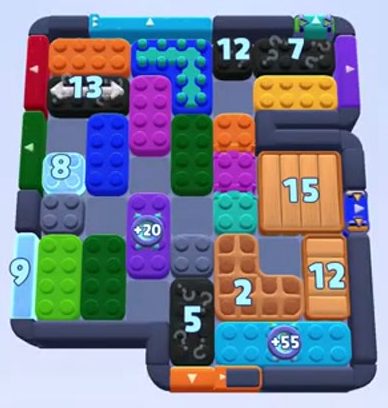 Color Block Jam 레벨 1380 / 1393 / 2301: 보드 스크린샷