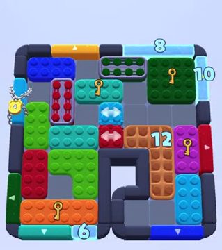 Color Block Jam level 1200 / 1202: screenshot of the board