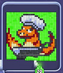 Pixel Flow level 1321: screenshot of the board