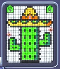 Pixel Flow Level 99: Screenshot des Spielfelds