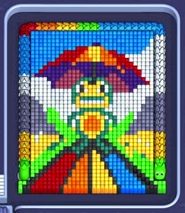 Pixel Flow level 1610: screenshot of the board