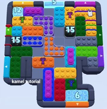 Color Block Jam level 1417 / 1451: screenshot of the board