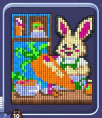 Pixel Flow level 1287: screenshot of the board