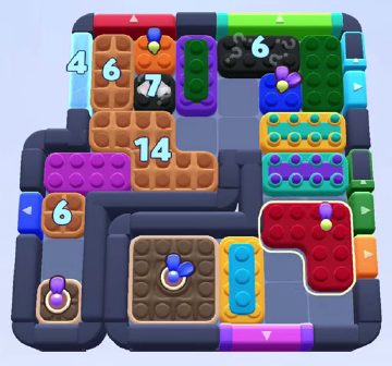 Color Block Jam 1205 / 1207 / 2113. bölüm: tahtanın ekran görüntüsü