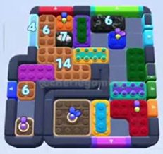 Color Block Jam level 1207 / 1205 / 2113: screenshot of the board